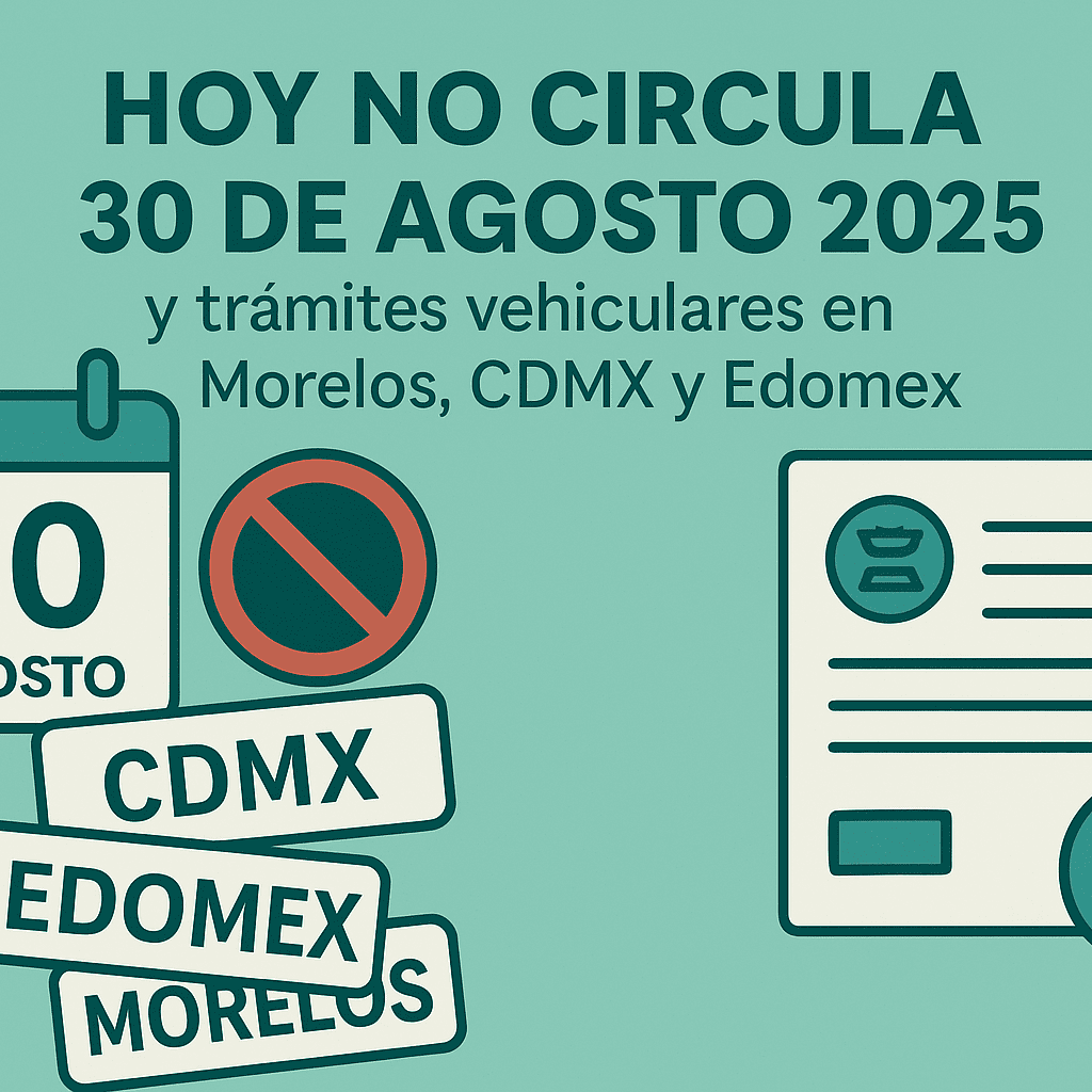 Hoy no circula 30 de agosto 2025